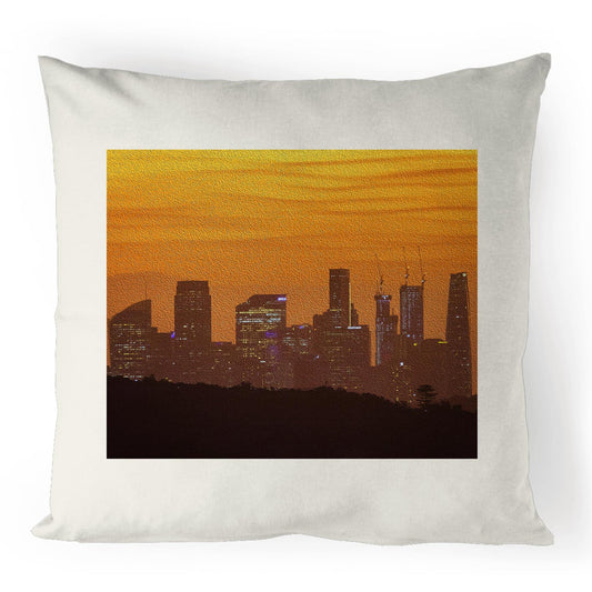 Sydney Sunset Skyline - 100% Linen Cushion Cover