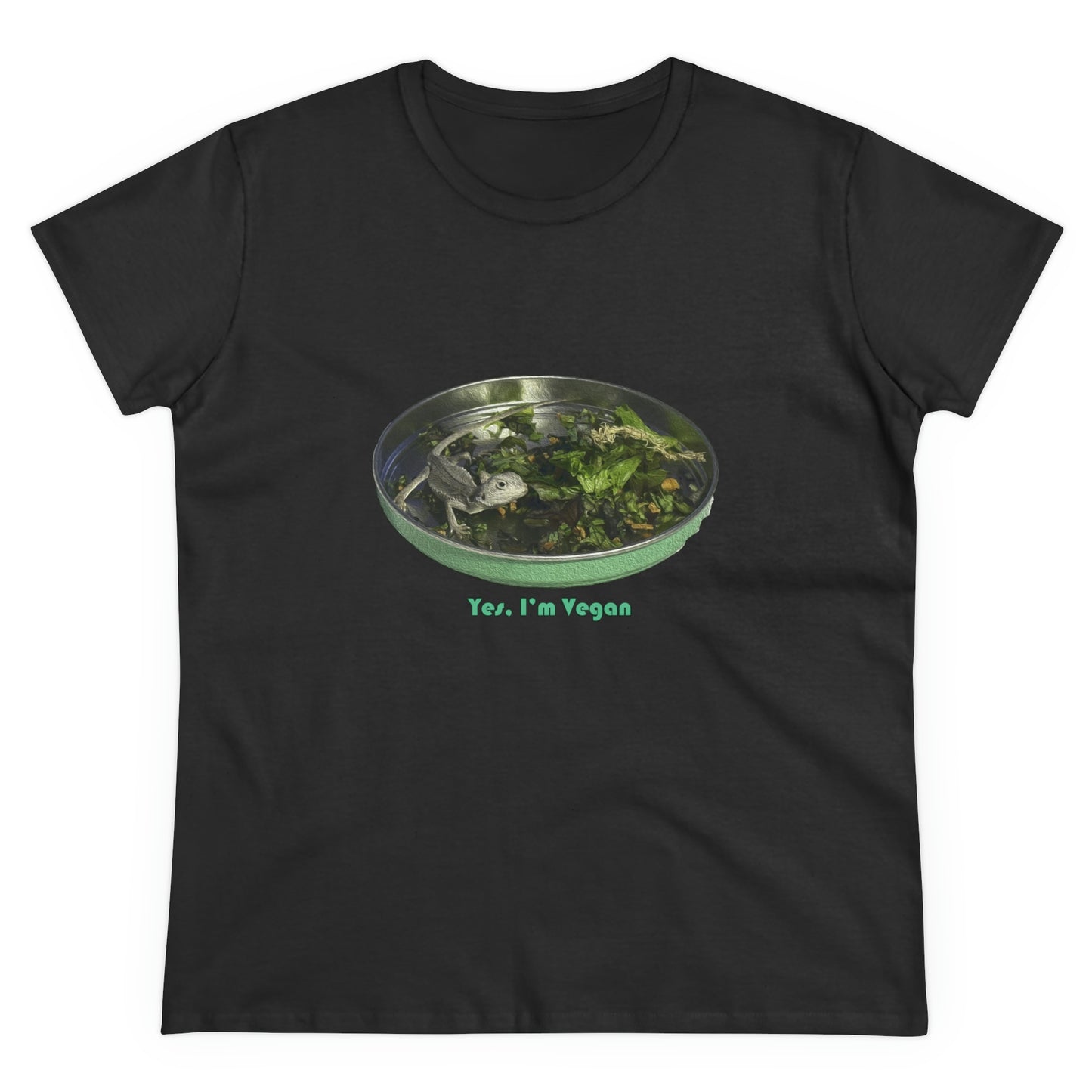 Yes I'm Vegan - Women's Midweight Cotton Tee