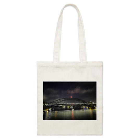 Sydney Harbour Bridge at Night - Parcel Canvas Tote Bag