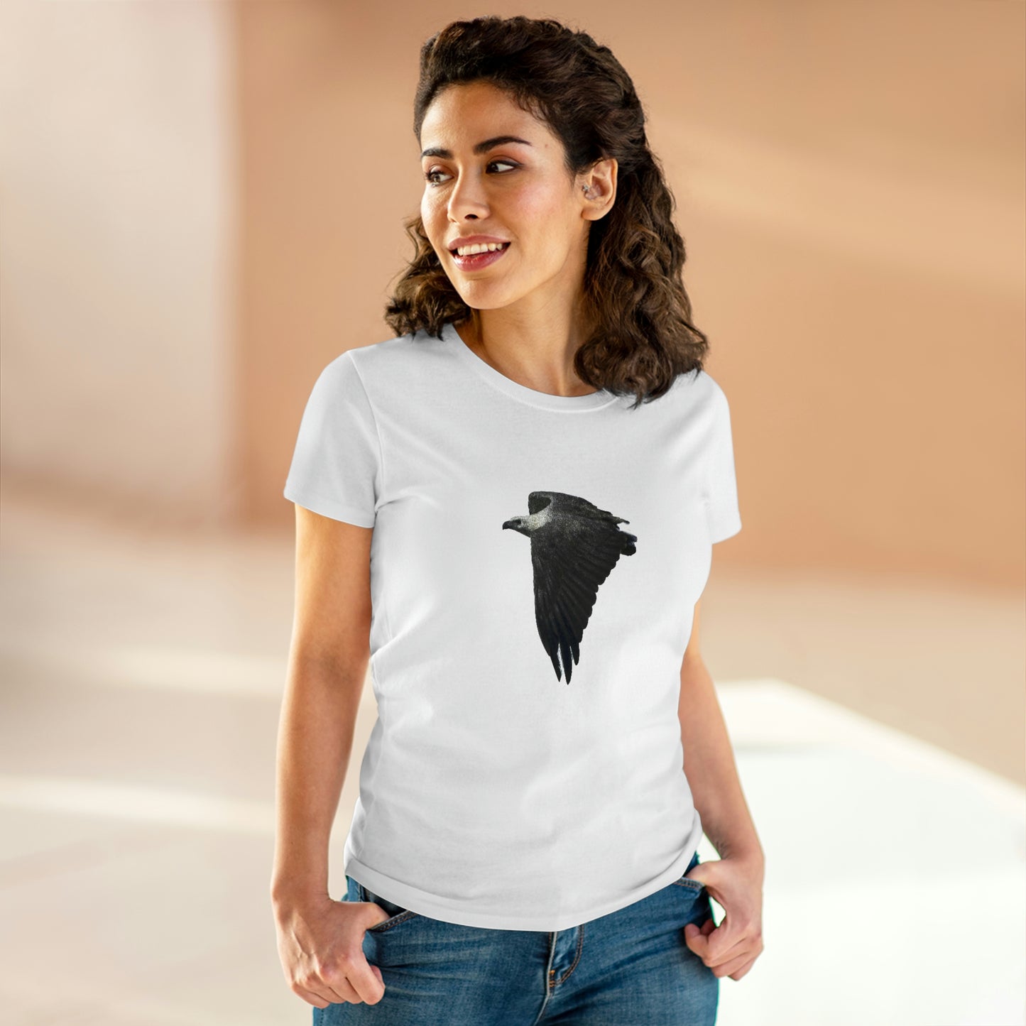 Sea Eagle on Women's Midweight Cotton Tee