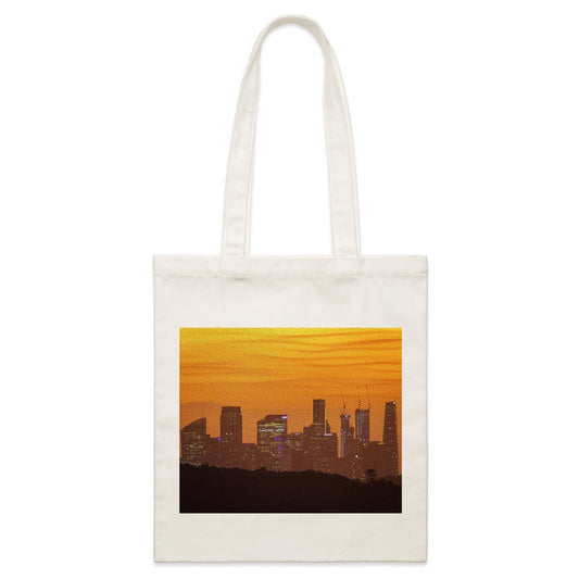 Sydney Sunset Skyline - Parcel Canvas Tote Bag