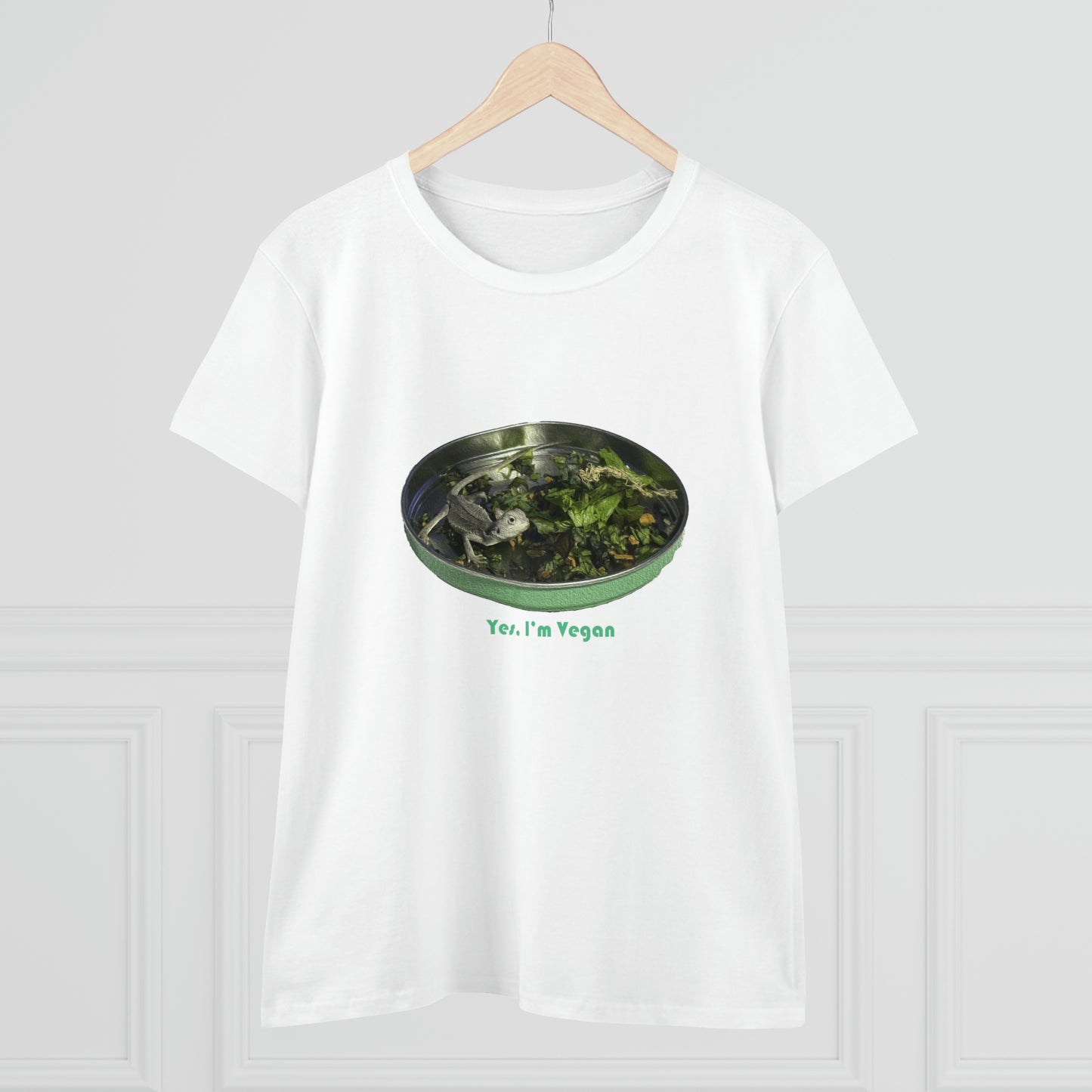 Yes I'm Vegan - Women's Midweight Cotton Tee