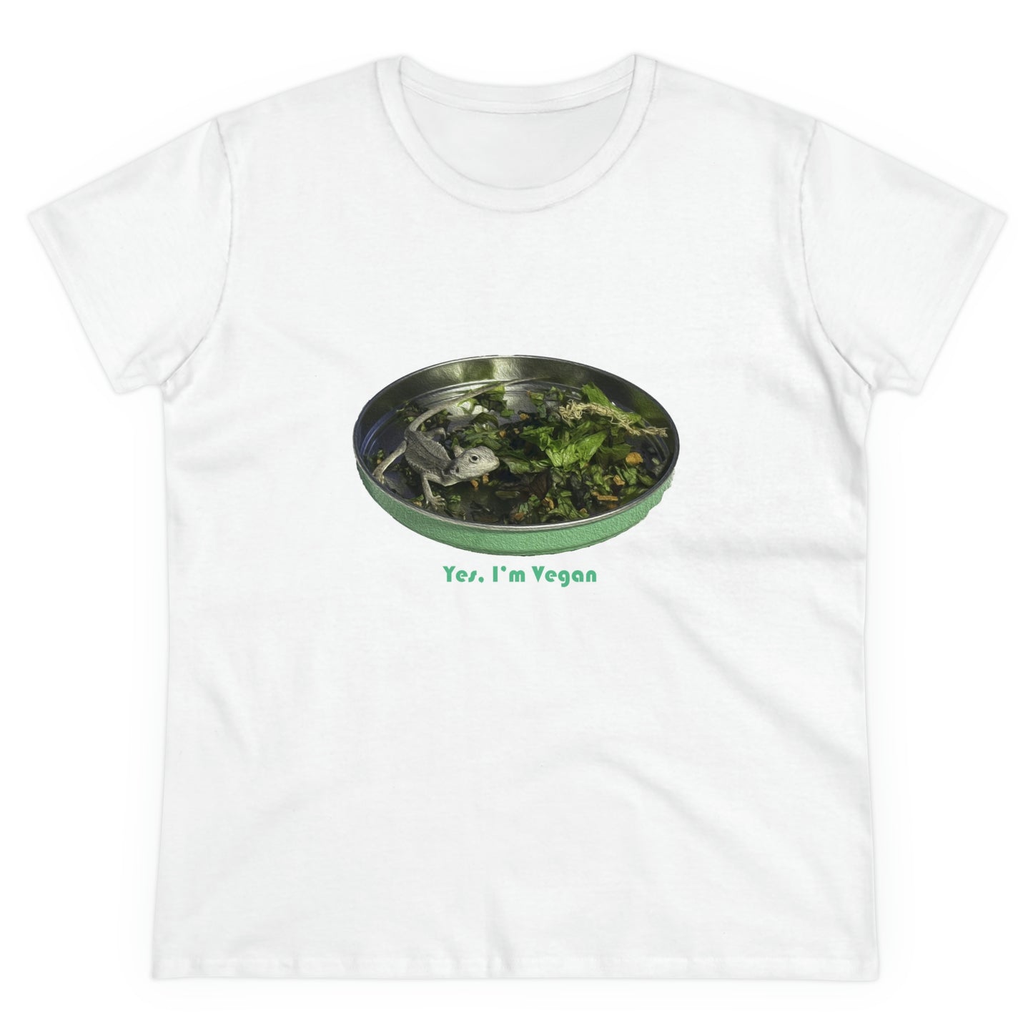 Yes I'm Vegan - Women's Midweight Cotton Tee