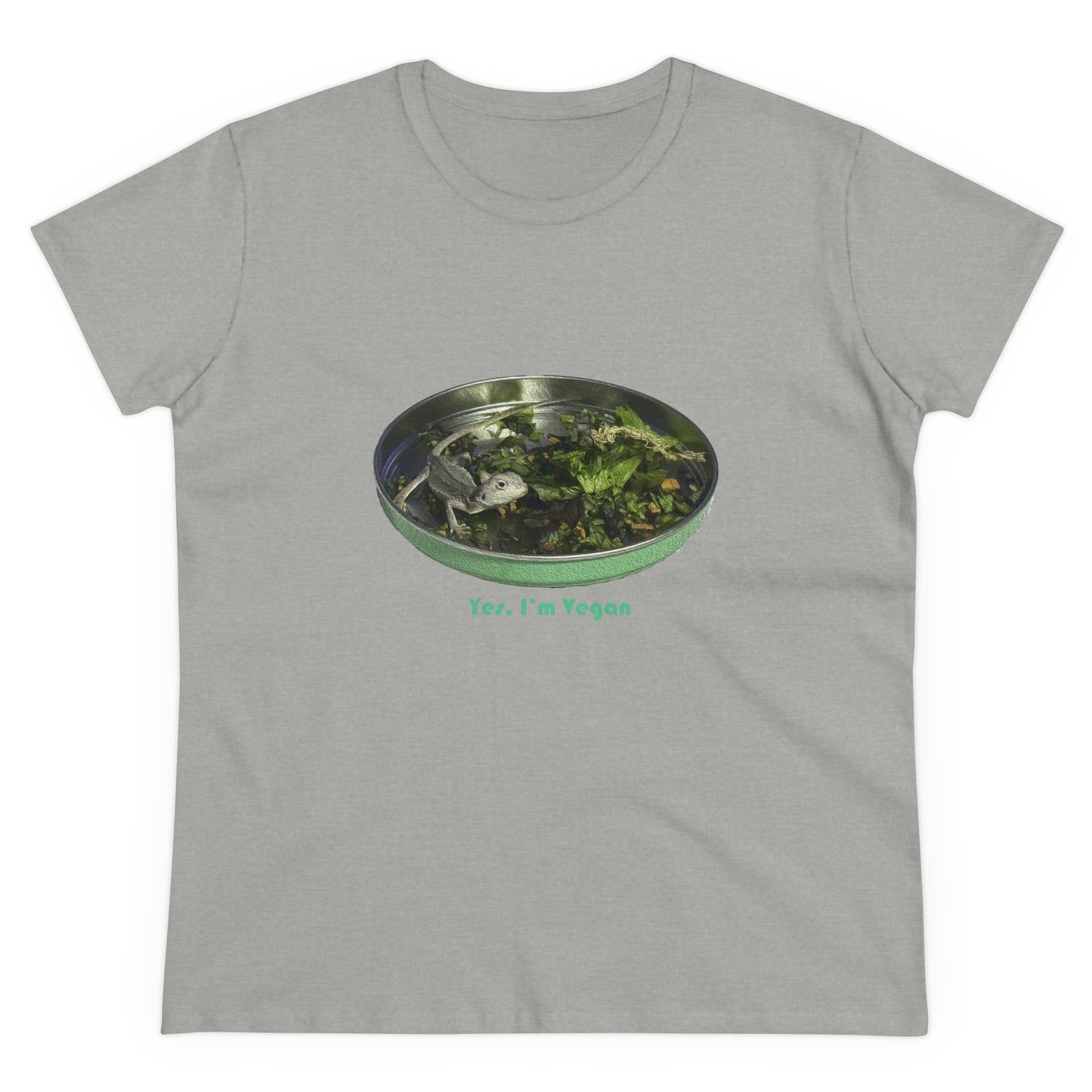 Yes I'm Vegan - Women's Midweight Cotton Tee