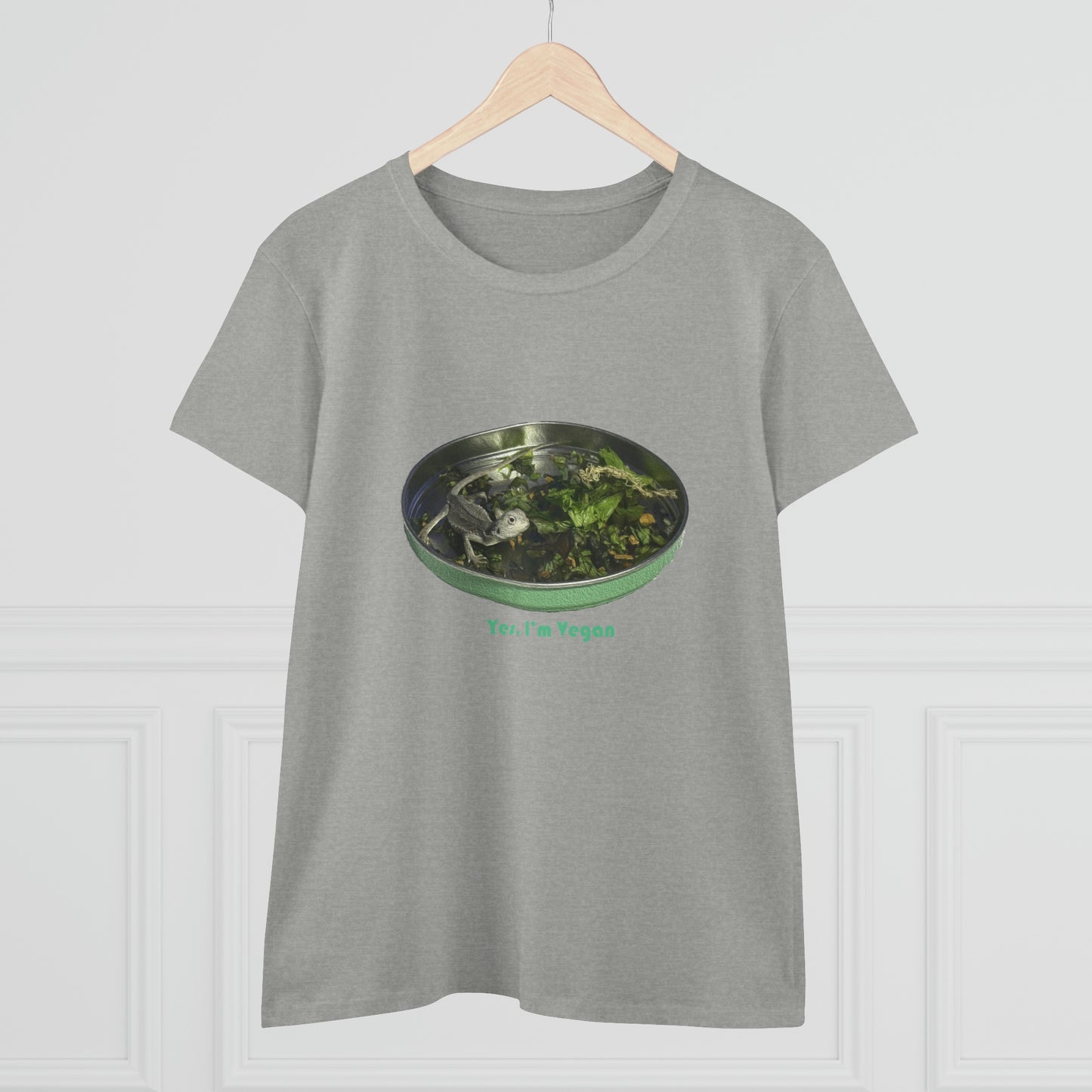 Yes I'm Vegan - Women's Midweight Cotton Tee