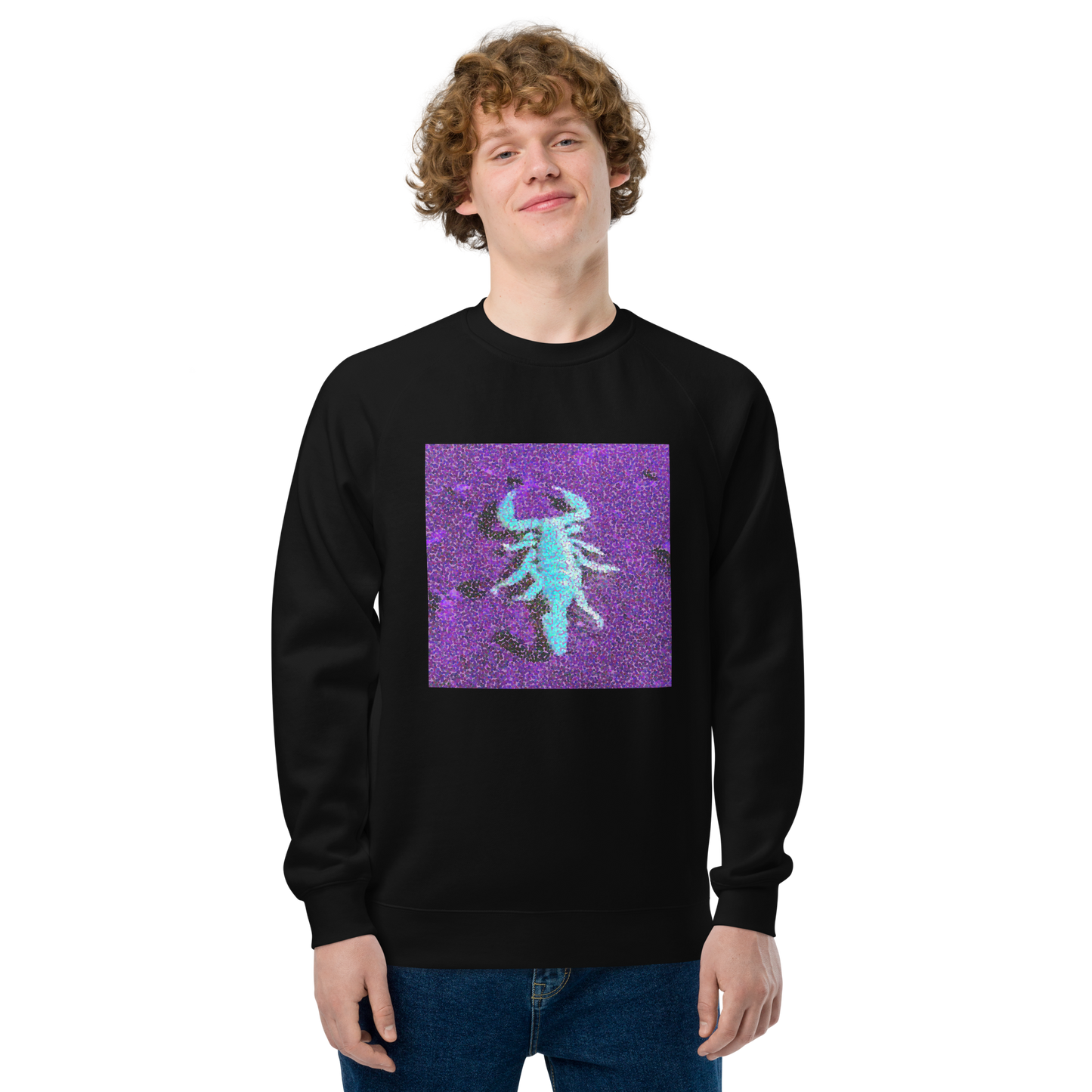 Simpson Scorpion - Unisex raglan sweatshirt