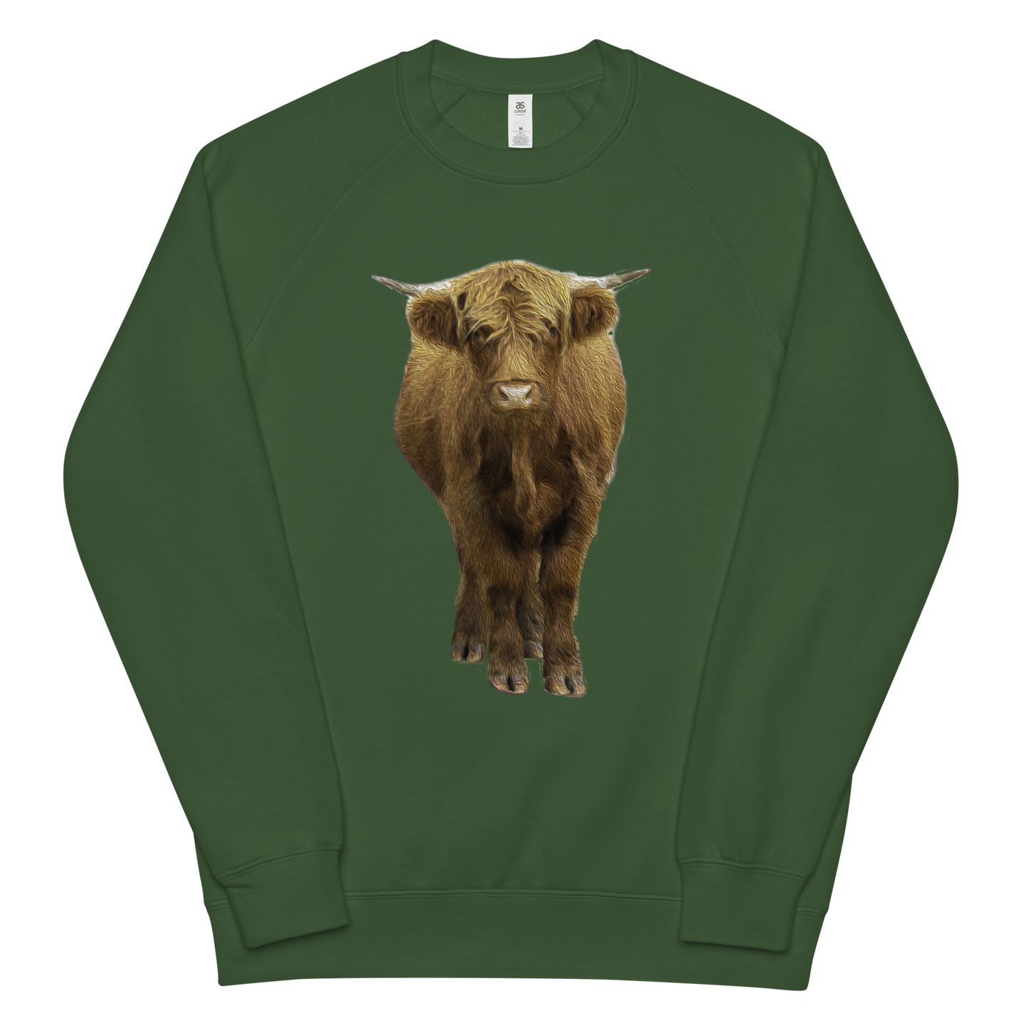 Cow - Unisex raglan sweatshirt