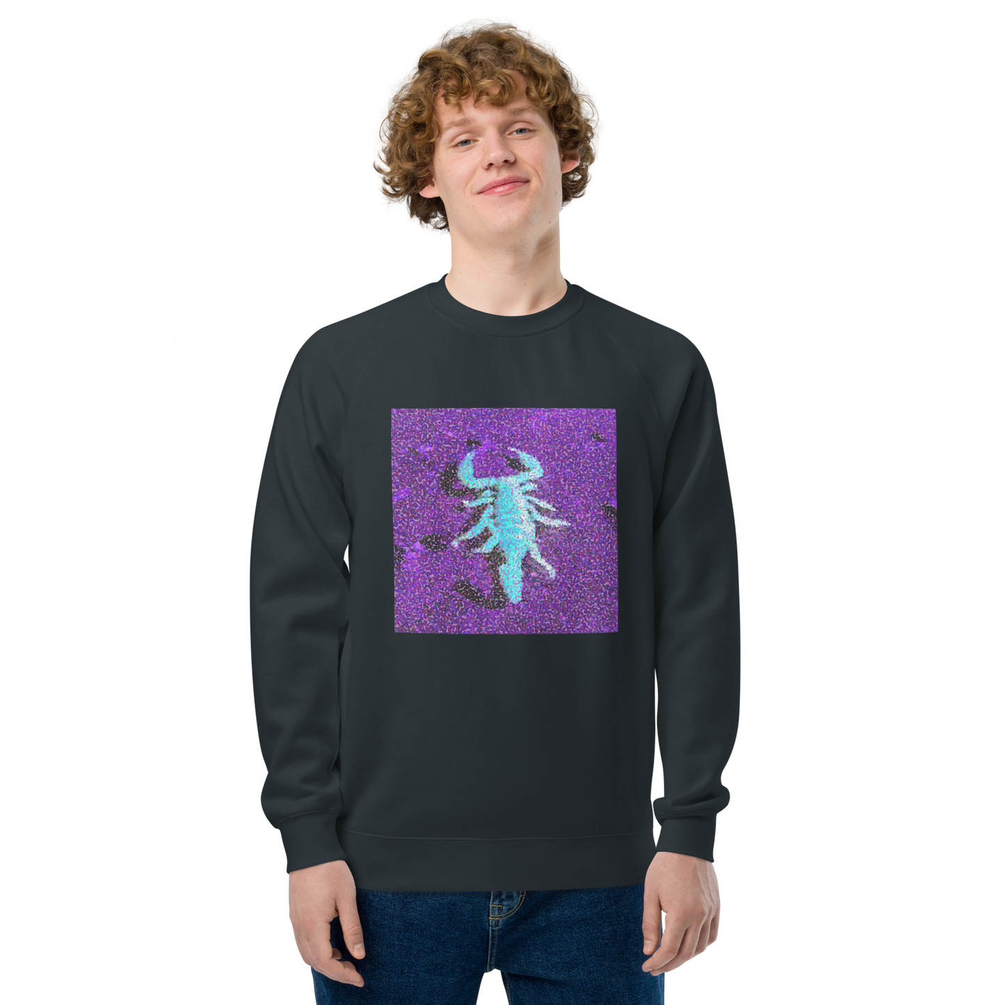 Simpson Scorpion - Unisex raglan sweatshirt